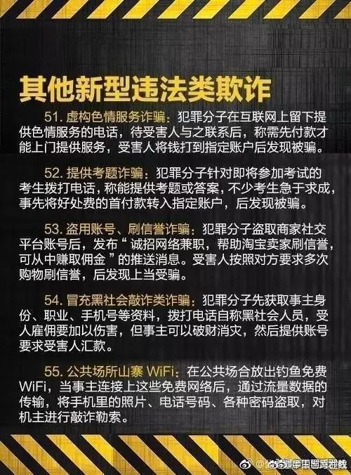 最全电信诈骗方式在此！别再上当了