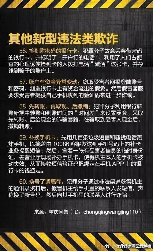最全电信诈骗方式在此！别再上当了
