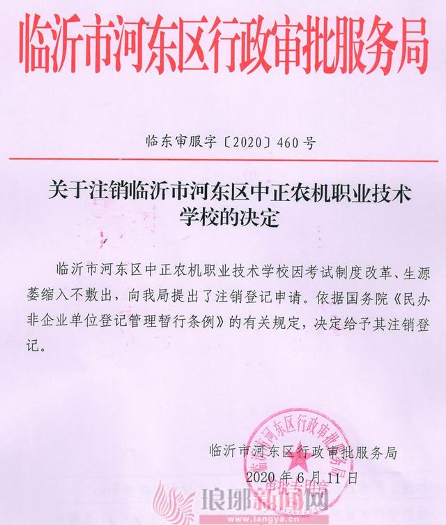 11所!临沂这些学校被注销!职业技术学校和幼儿园都有