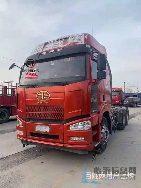 出售二手解放牵引车，双驱轻体，460马力，国五，