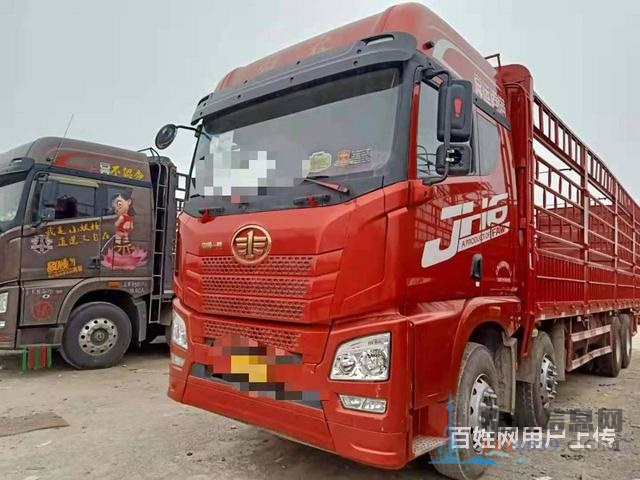 二手19年的载货车解放JH6前四后八高栏国五