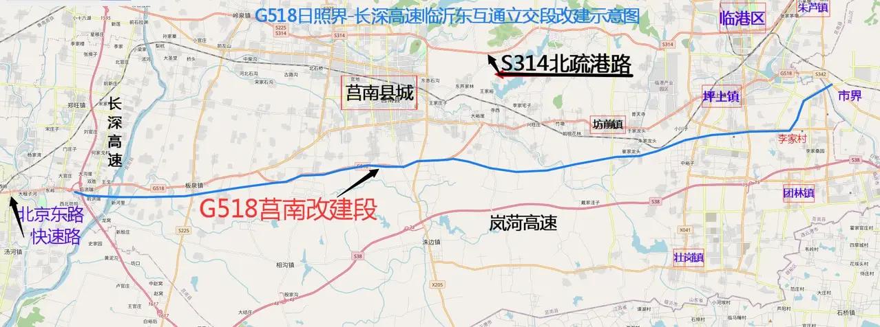临沂北京东路快速路东延至日照界