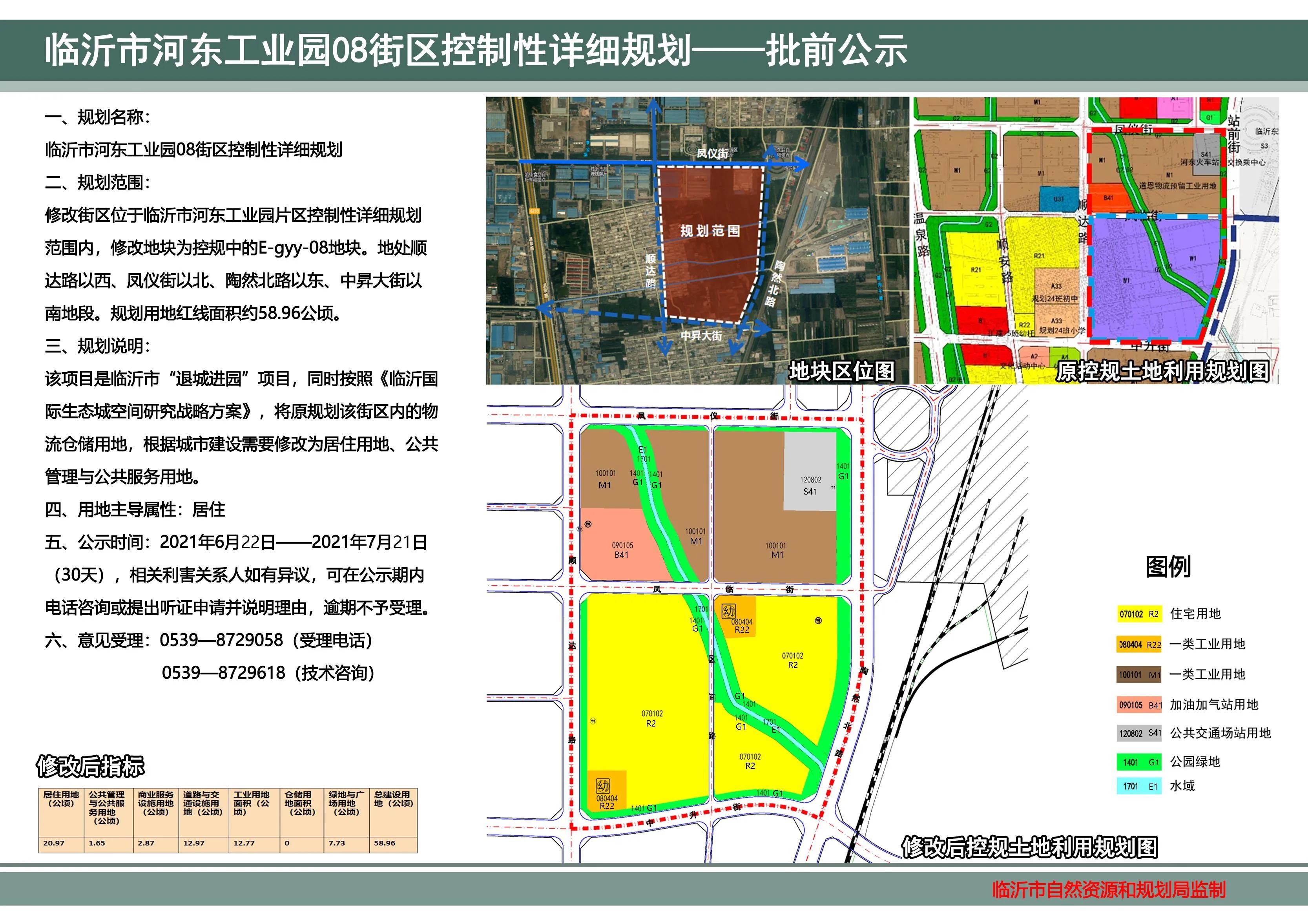 临沂河东区最新规划公示