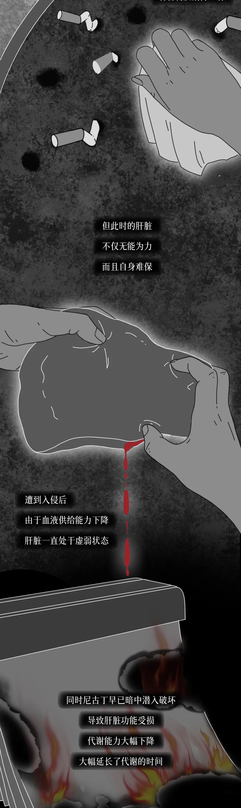 在你抽烟的时候，一场屠杀正在体内展开···